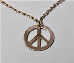 Vintage Peace Symbol Pendant