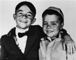 8 x10 Glossy, Black & White - "Our Gang", Alfalfa and Spanky