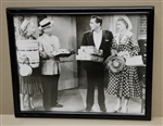 8 x10 Glossy B&W Photo I LOVE LUCY 1950s TV show framed.