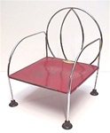 Vintage Original JACK & JILL KIDDIE METAL Booster Child's Seat Chair 1940s 1950s