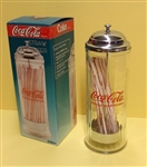 Reproduction Brand New COCA-COLA SODA STRAW Dispenser in Box ~ Retro Diner