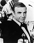 8 x10 Glossy, Black & White - Sean Connery as James Bond