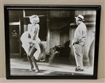MARILYN MONROE Seven Year Itch Black & White Production Photo Framed Reprint