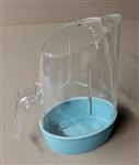 Vintage Original PLASTIC PITCHER IN CLEAR AND BLUE PLASTIC 1950s - 1960s
