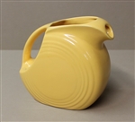 Vintage Original FIESTA YELLOW DISK JUICE BEVERAGE Pitcher Mint 1940s Signed