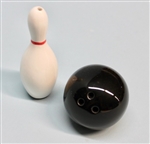 Vintage Bowling Ball Salt and Pepper