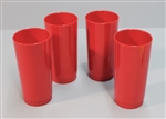 Vintage RED PLASTIC TUMBLERS